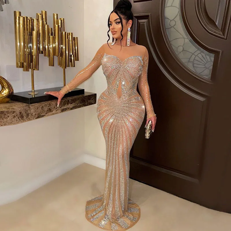 Sexy Sparkly Crystal Rhineston - огляд і ціна Sparkly Rhinestone Club Party Dress