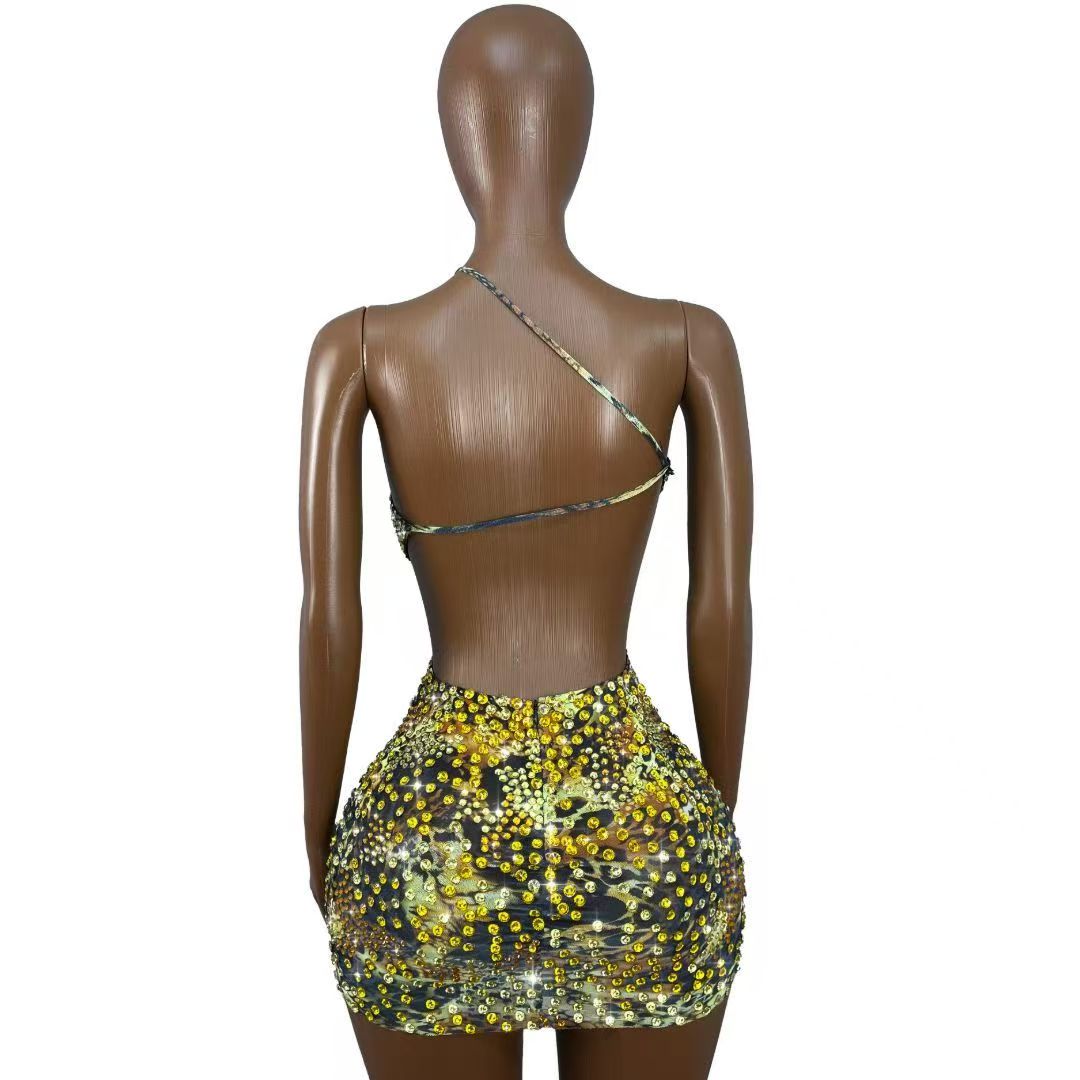 Luxury Design Women Rhinestone - огляд і ціна Sparkly Rhinestone Club Party Dress