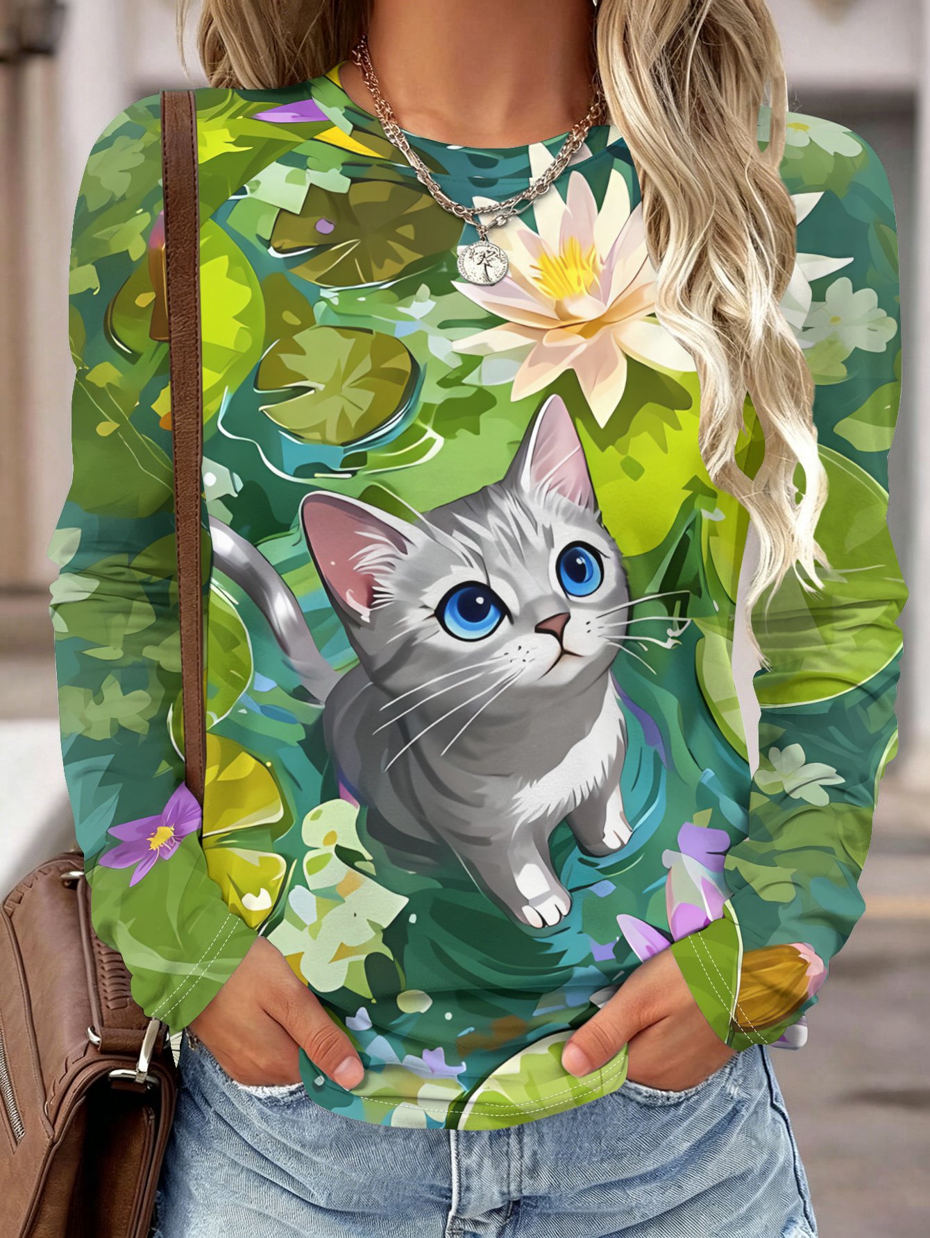 Women Long Sleeve Shirt Pocket - огляд і ціна Blouses