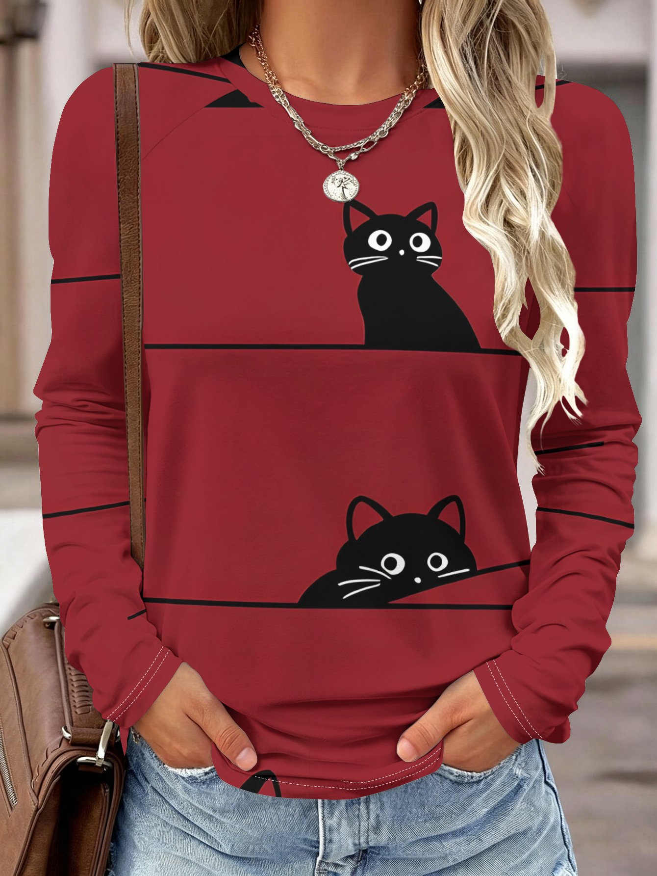Women Long Sleeve Shirt Pocket - огляд і ціна Blouses