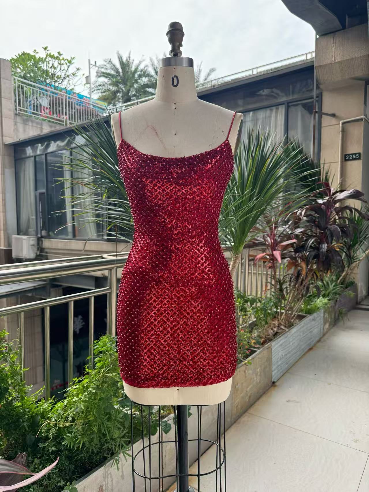 Women Sparkly Rhinestone Embel - огляд і ціна Sparkly Rhinestone Club Party Dress