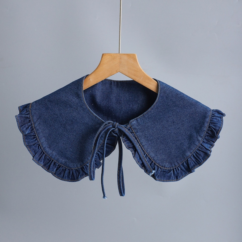 Sweet Blue Denim Ruffle False  - огляд і ціна Blouses