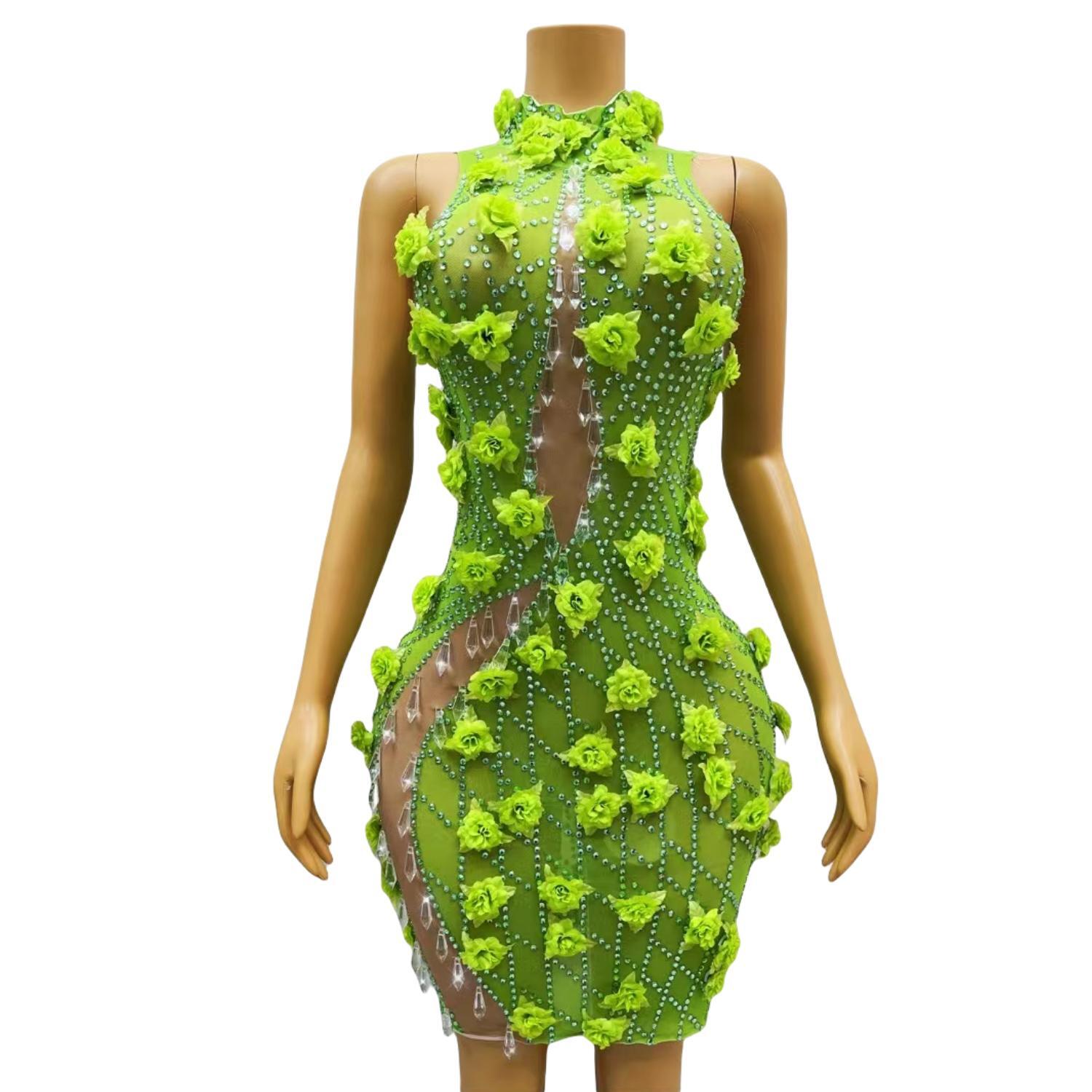 Chic Sparkly Crystals Rhinesto - огляд і ціна Sparkly Rhinestone Club Party Dress