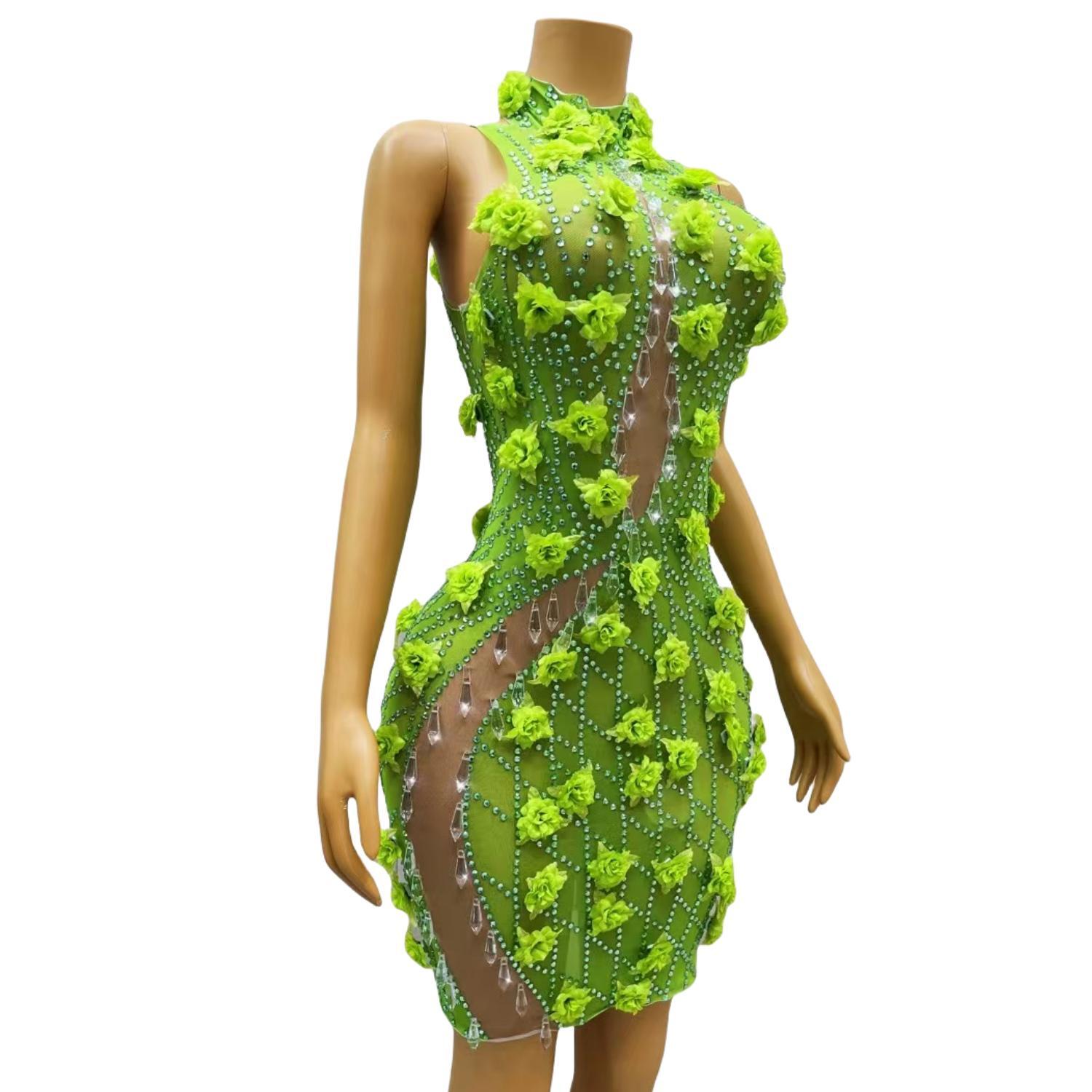 Chic Sparkly Crystals Rhinesto - огляд і ціна Sparkly Rhinestone Club Party Dress