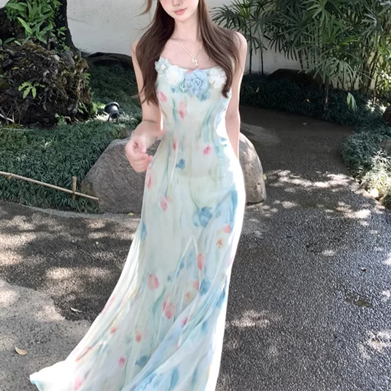 Kawaii Sweet Y2k Japanese Midi - огляд і ціна French Vintage Floral Midi Dress