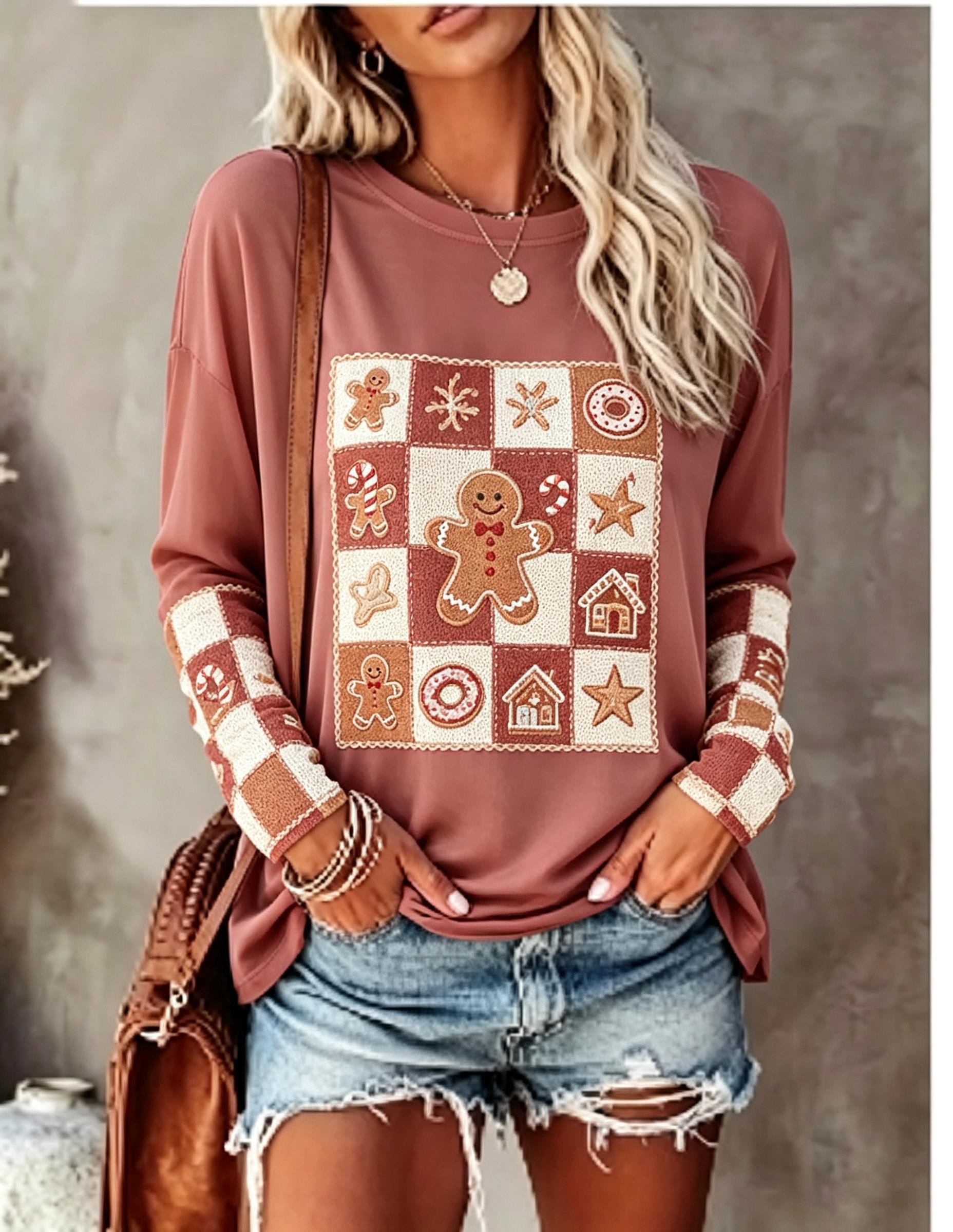 Women Long Sleeve T Shirt Fox  - огляд і ціна Blouses