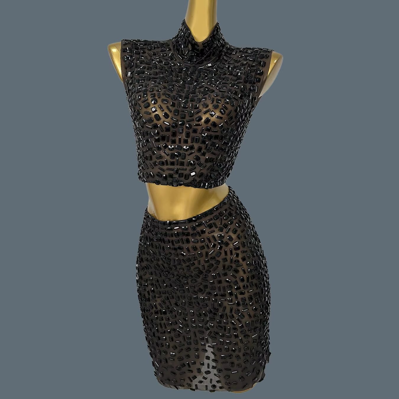 Summer Sparkly Black Rhineston - огляд і ціна Sparkly Rhinestone Club Party Dress