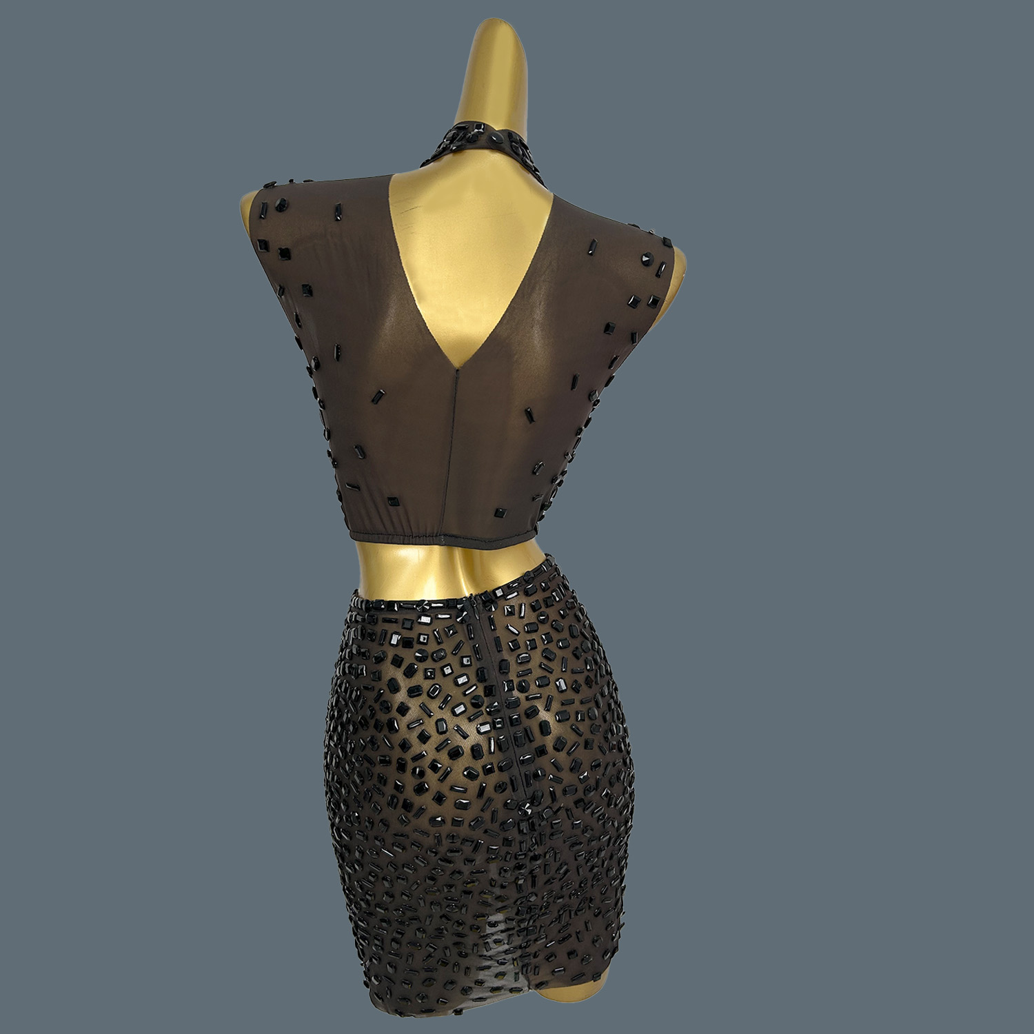 Summer Sparkly Black Rhineston - огляд і ціна Sparkly Rhinestone Club Party Dress