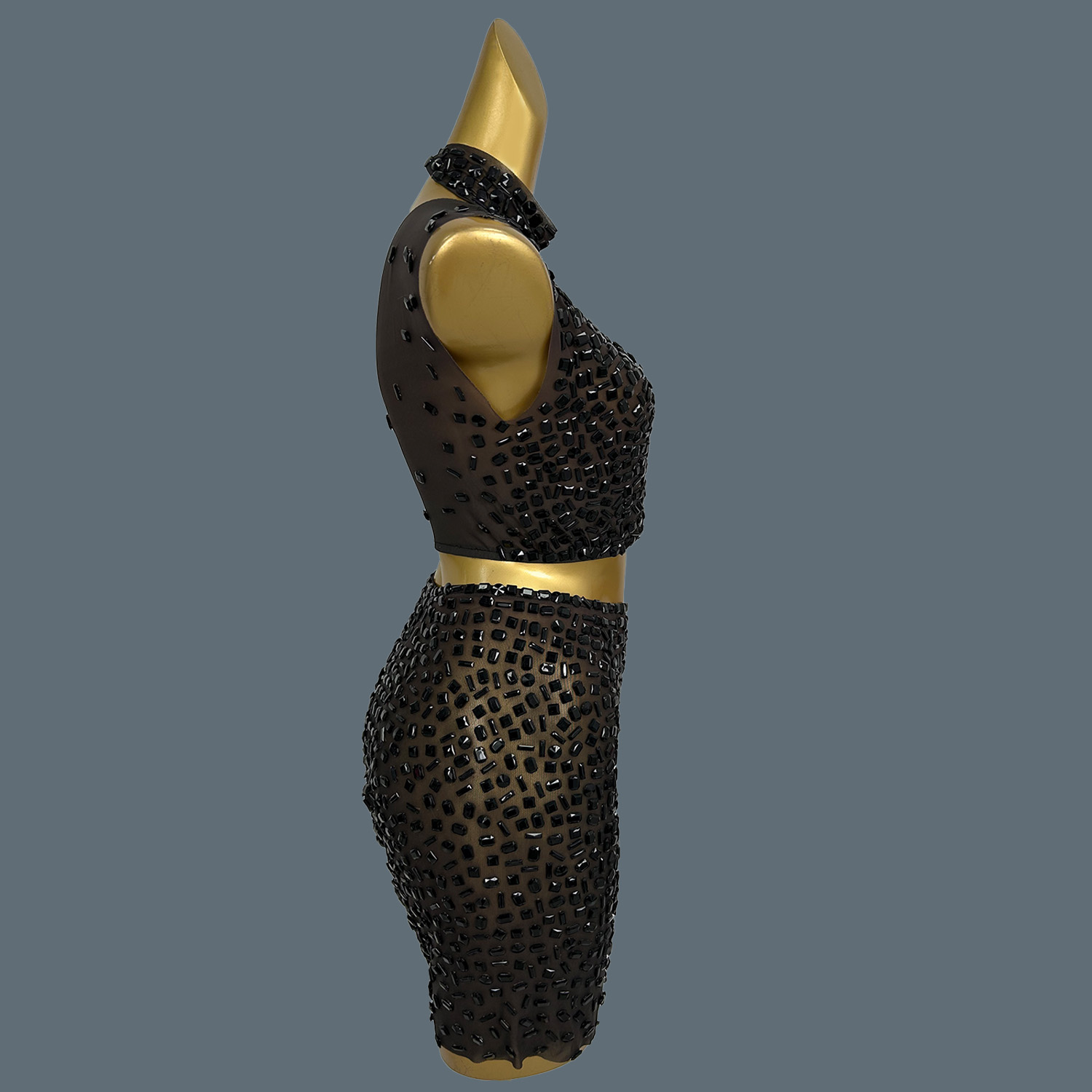 Summer Sparkly Black Rhineston - огляд і ціна Sparkly Rhinestone Club Party Dress