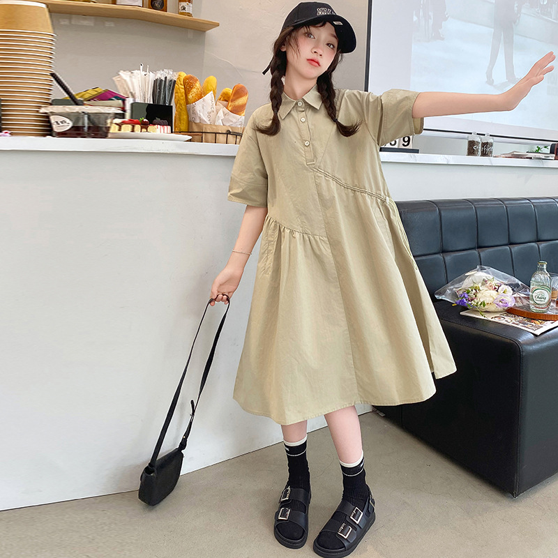 Korean Children Clothing Girls - огляд і ціна Korean Style A Line Shirt Dress