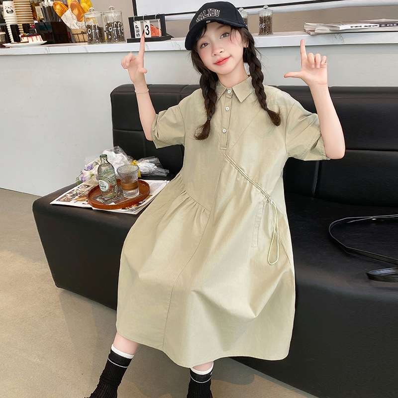 Korean Children Clothing Girls - огляд і ціна Korean Style A Line Shirt Dress