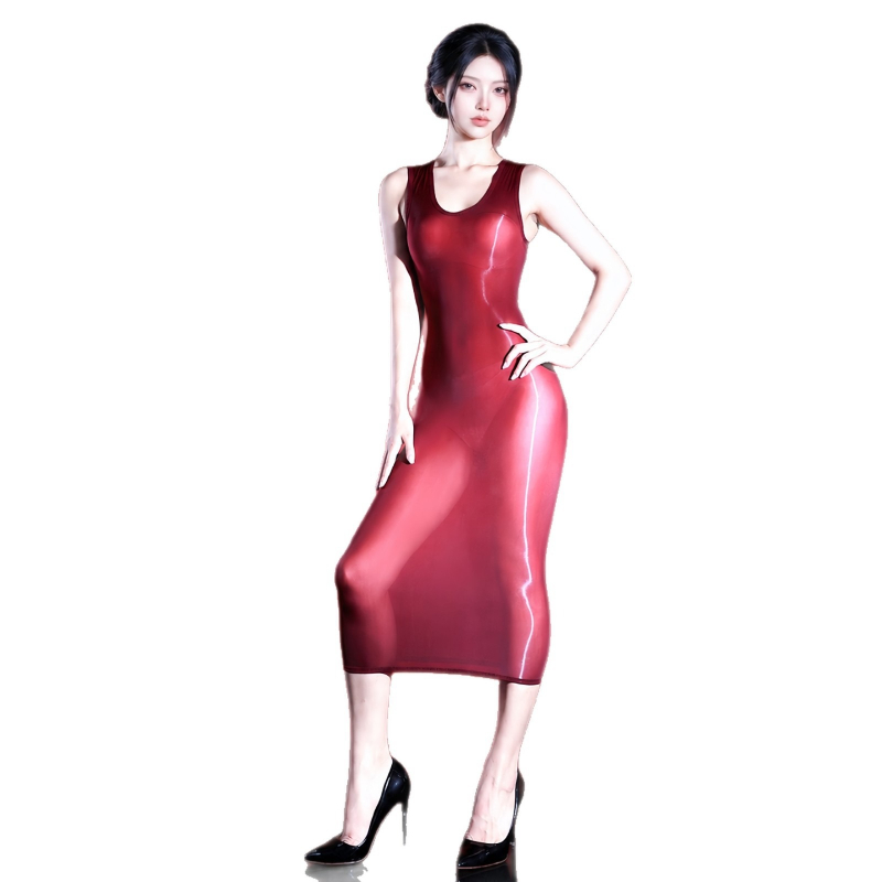 Women Sexy Dress Sleeveless Oi - огляд і ціна Sexy Mesh Sheer Bodycon Dress